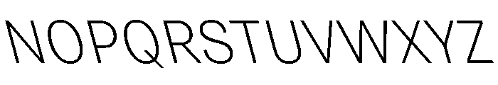 Grtsk Exa Extra Light Backslant Font UPPERCASE
