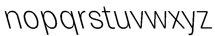 Grtsk Exa Extra Light Backslant Font LOWERCASE