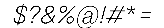 Grtsk Exa Extra Light Slant Font OTHER CHARS