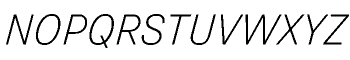 Grtsk Exa Extra Light Slant Font UPPERCASE