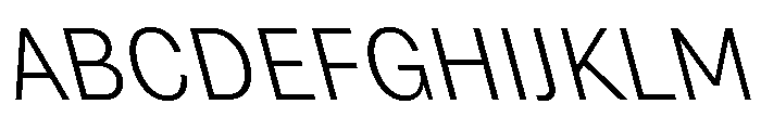 Grtsk Exa Light Backslant Font UPPERCASE