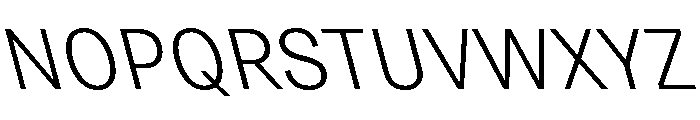 Grtsk Exa Light Backslant Font UPPERCASE