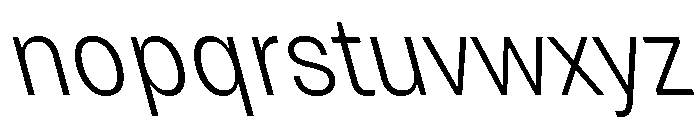 Grtsk Exa Light Backslant Font LOWERCASE