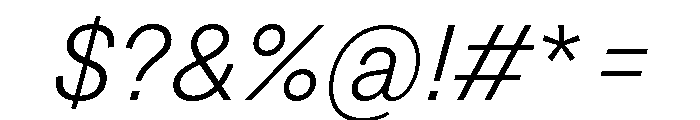 Grtsk Exa Light Slant Font OTHER CHARS