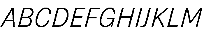 Grtsk Exa Light Slant Font UPPERCASE