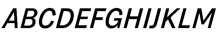 Grtsk Exa Medium Slant Font UPPERCASE