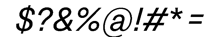 Grtsk Exa Regular Slant Font OTHER CHARS