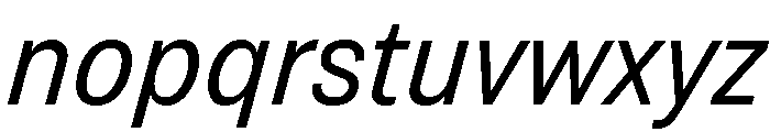 Grtsk Exa Regular Slant Font LOWERCASE