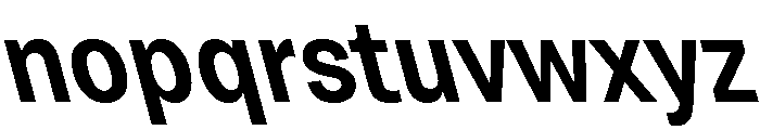 Grtsk Exa Semi Bold Backslant Font LOWERCASE