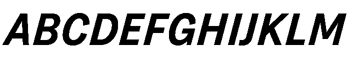 Grtsk Exa Semi Bold Slant Font UPPERCASE