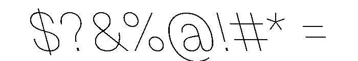 Grtsk Exa Thin Backslant Font OTHER CHARS