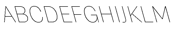 Grtsk Exa Thin Backslant Font UPPERCASE