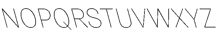 Grtsk Exa Thin Backslant Font UPPERCASE