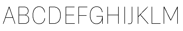 Grtsk Exa Thin Font UPPERCASE
