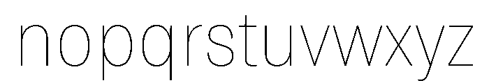 Grtsk Exa Thin Font LOWERCASE