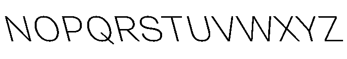 Grtsk Extra Light Backslant Font UPPERCASE