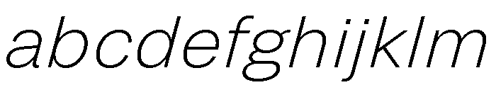Grtsk Extra Light Slant FONT