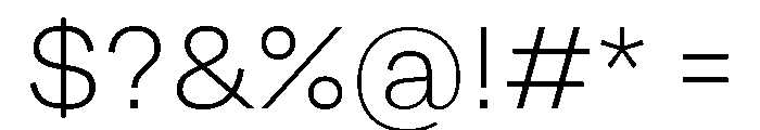 Grtsk Extra Light Font OTHER CHARS