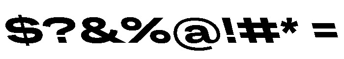 Grtsk Giga Bold Backslant Font OTHER CHARS