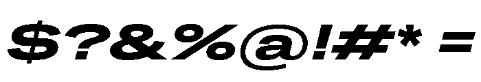 Grtsk Giga Bold Slant Font OTHER CHARS