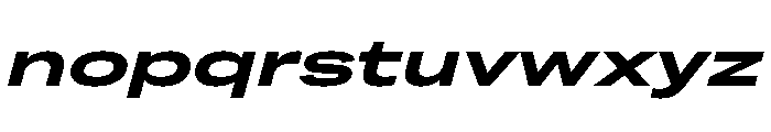Grtsk Giga Bold Slant Font LOWERCASE