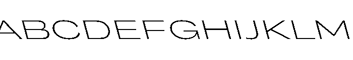 Grtsk Giga Extra Light Backslant Font UPPERCASE