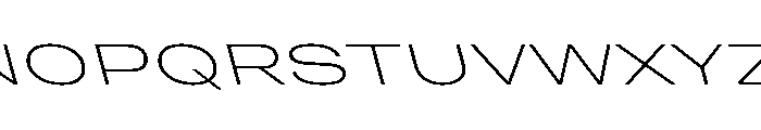 Grtsk Giga Extra Light Backslant Font UPPERCASE