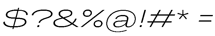Grtsk Giga Extra Light Slant Font OTHER CHARS