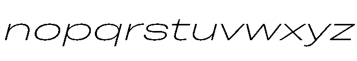 Grtsk Giga Extra Light Slant Font LOWERCASE
