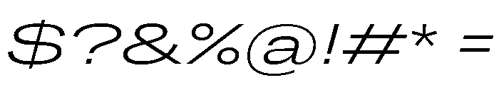 Grtsk Giga Light Slant Font OTHER CHARS
