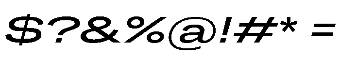 Grtsk Giga Medium Slant Font OTHER CHARS