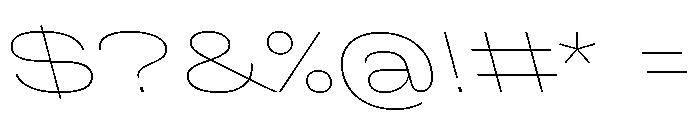 Grtsk Giga Thin Backslant Font OTHER CHARS
