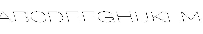 Grtsk Giga Thin Backslant Font UPPERCASE