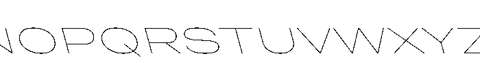 Grtsk Giga Thin Backslant Font UPPERCASE