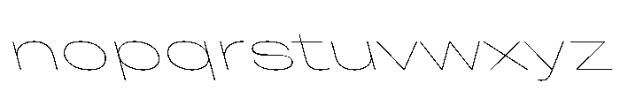 Grtsk Giga Thin Backslant Font LOWERCASE