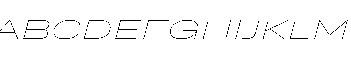 Grtsk Giga Thin Slant Font UPPERCASE