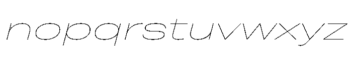 Grtsk Giga Thin Slant Font LOWERCASE