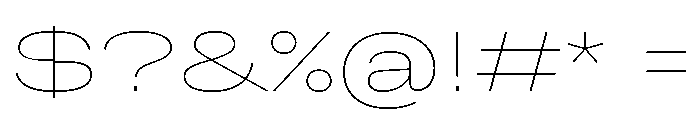 Grtsk Giga Thin Font OTHER CHARS