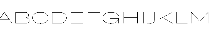 Grtsk Giga Thin Font UPPERCASE