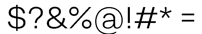 Grtsk Light Font OTHER CHARS
