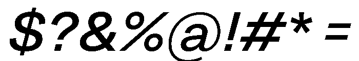Grtsk Medium Slant Font OTHER CHARS
