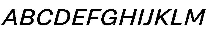 Grtsk Medium Slant Font UPPERCASE