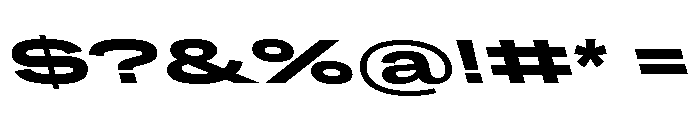 Grtsk Mega Bold Backslant Font OTHER CHARS