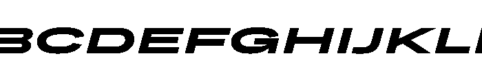 Grtsk Mega Bold Slant Font UPPERCASE