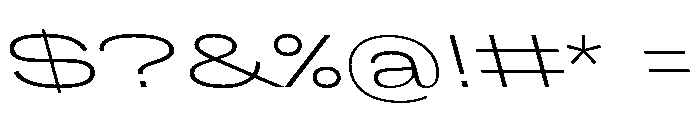 Grtsk Mega Extra Light Backslant Font OTHER CHARS
