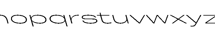 Grtsk Mega Extra Light Backslant Font LOWERCASE