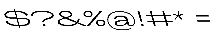 Grtsk Mega Light Backslant Font OTHER CHARS