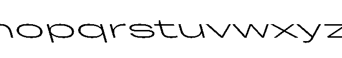 Grtsk Mega Light Backslant Font LOWERCASE