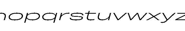 Grtsk Mega Light Slant Font LOWERCASE