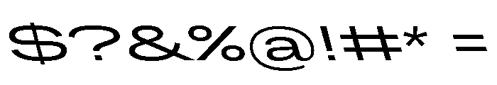 Grtsk Mega Regular Backslant Font OTHER CHARS